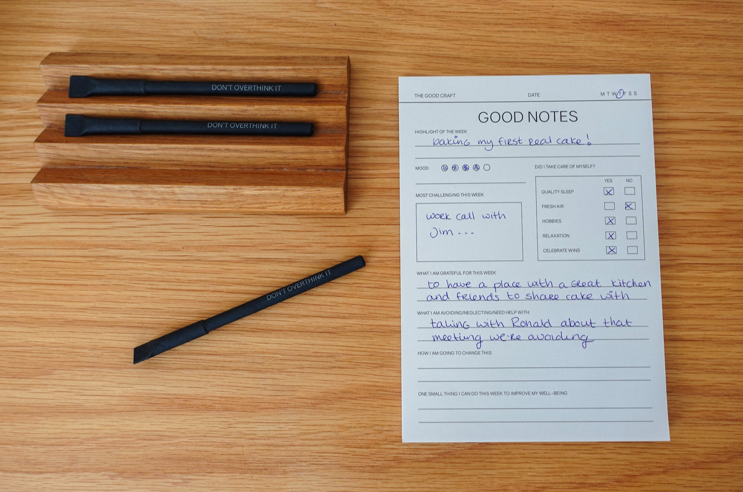 The Good Notes pad