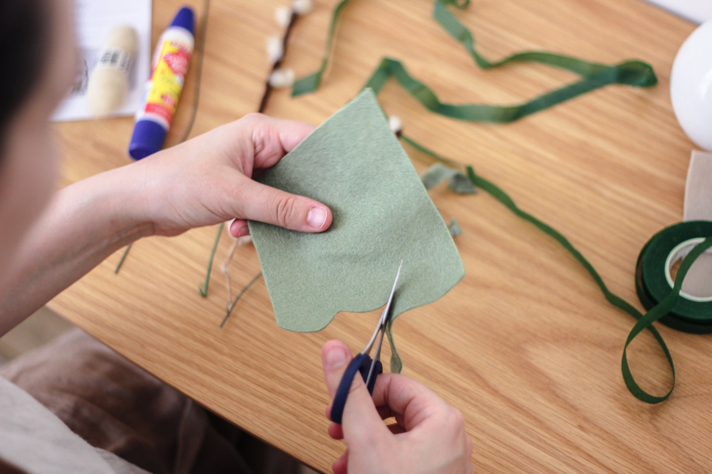 FILT - felt flower diy box