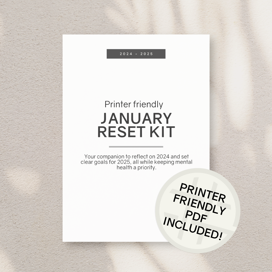 January reset kit (digital download) in English