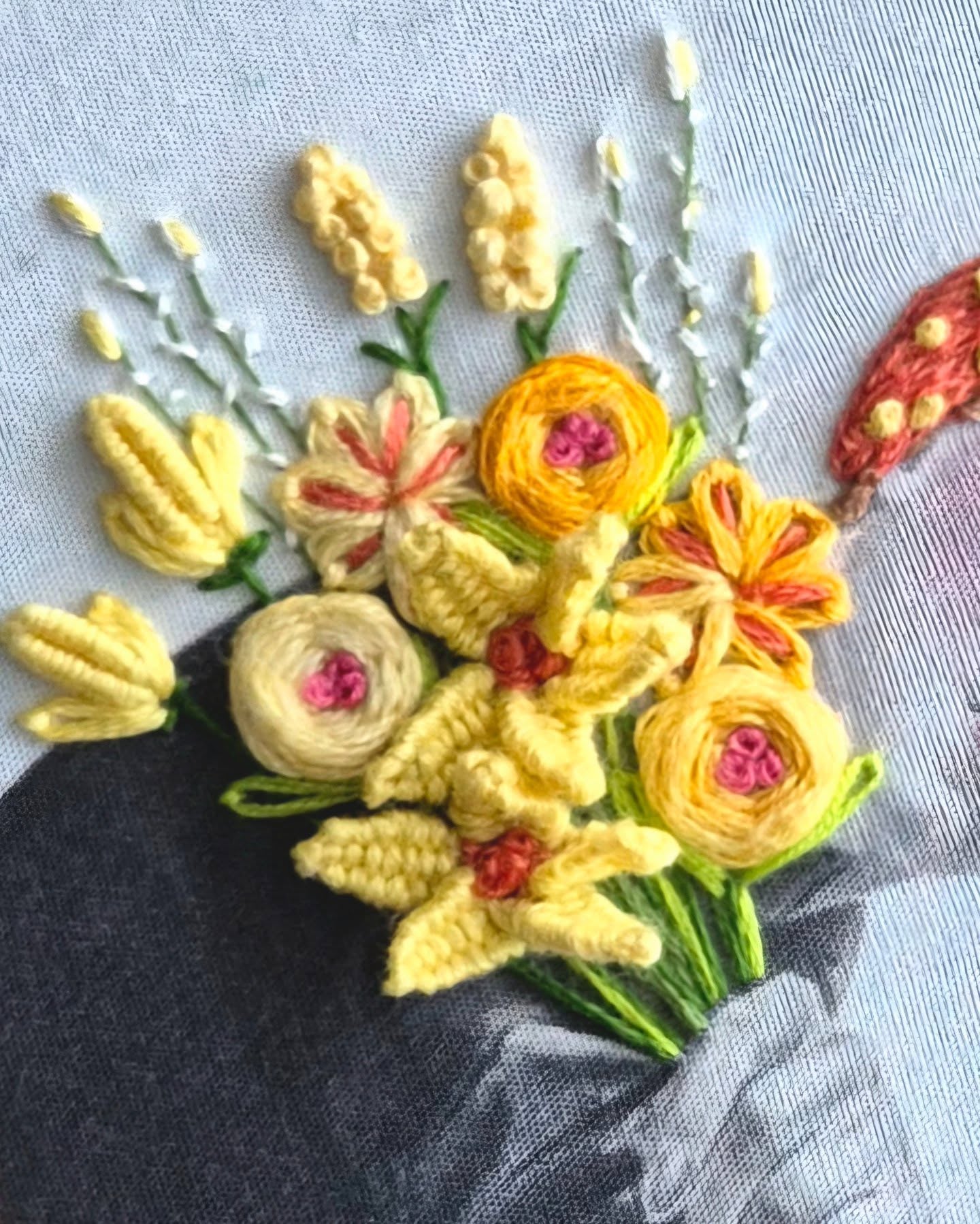 Workshop Flower Embroidery door Sandra van De Werkbank (woensdag 22 maart 13:30 - 16:00)