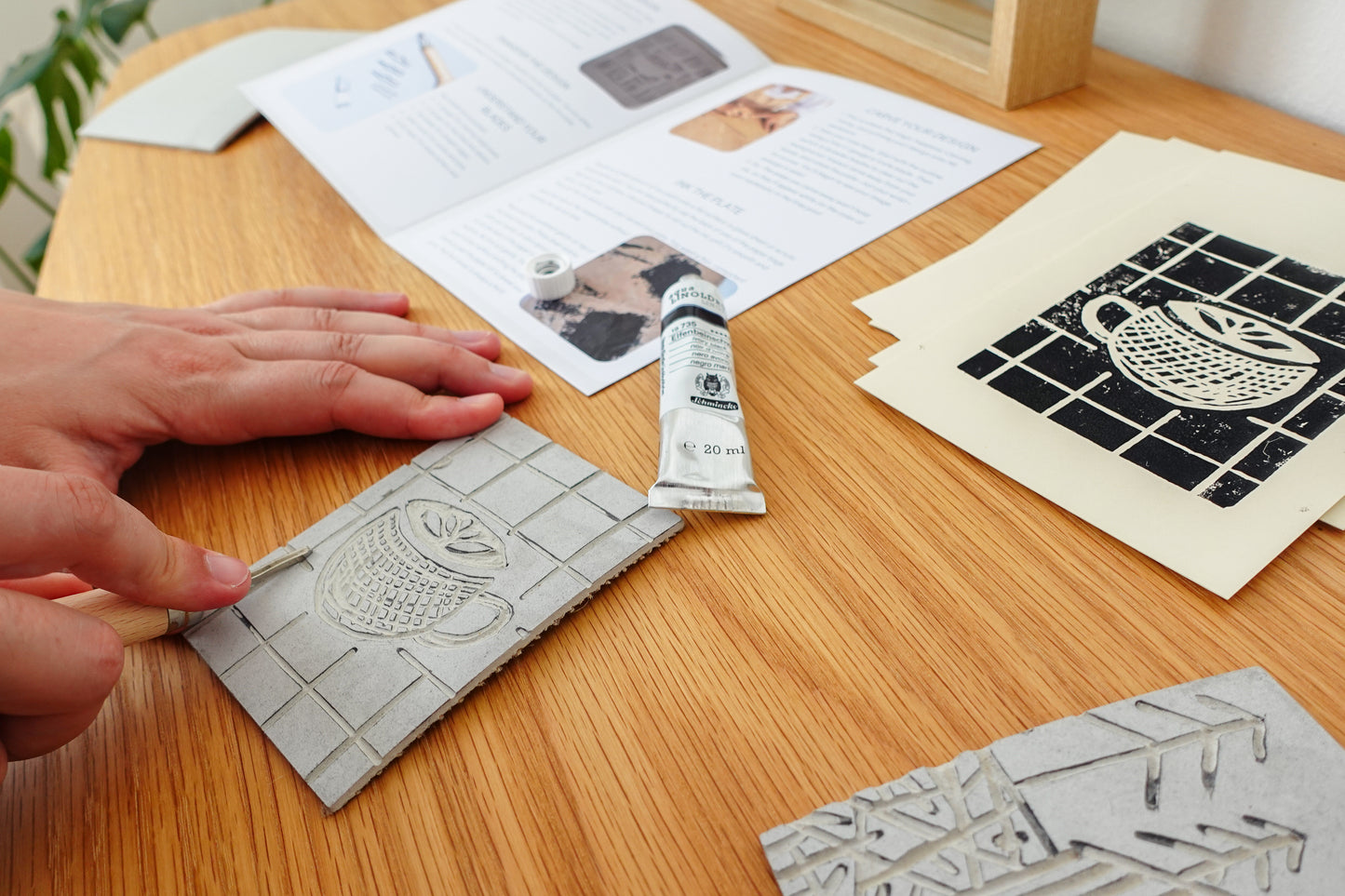 LINOSNITT - lino print diy box