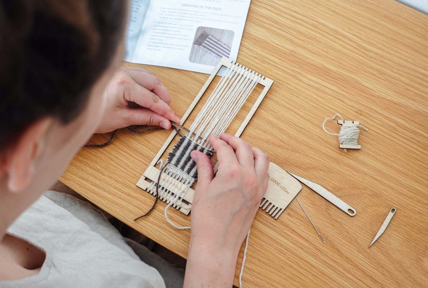 VÄVNING - bookmark weaving diy box