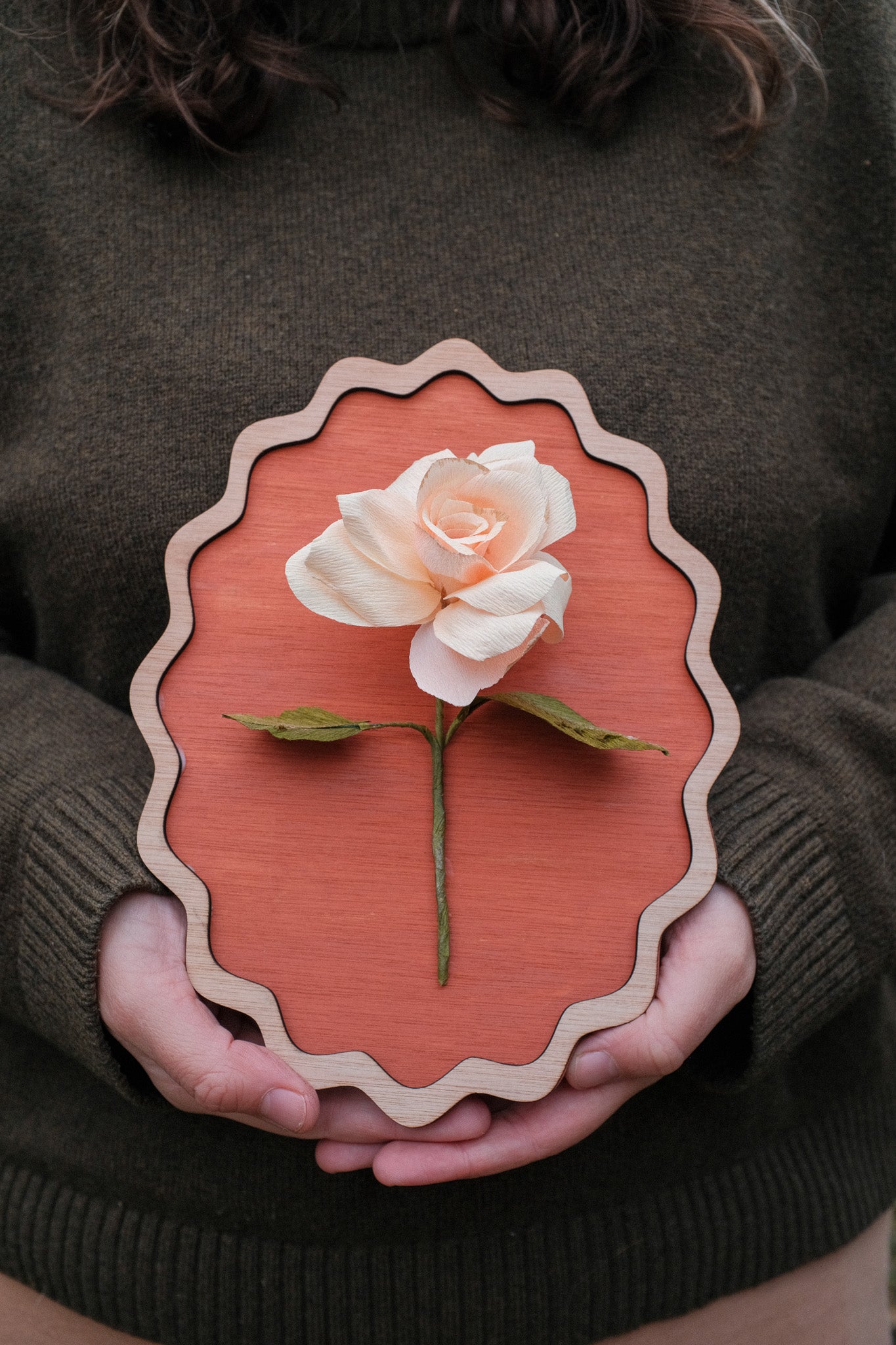 Workshop Papieren Roos / Paper Rose Framed Forever Flower (zondag 1 februari 10:00 - 13:00)