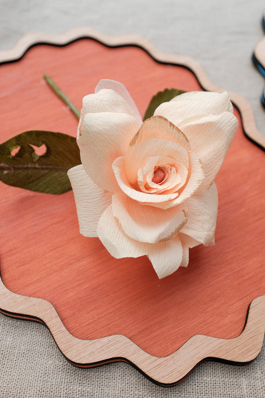Workshop Papieren Roos / Paper Rose Framed Forever Flower (zondag 15 februari 10:00 - 13:00)