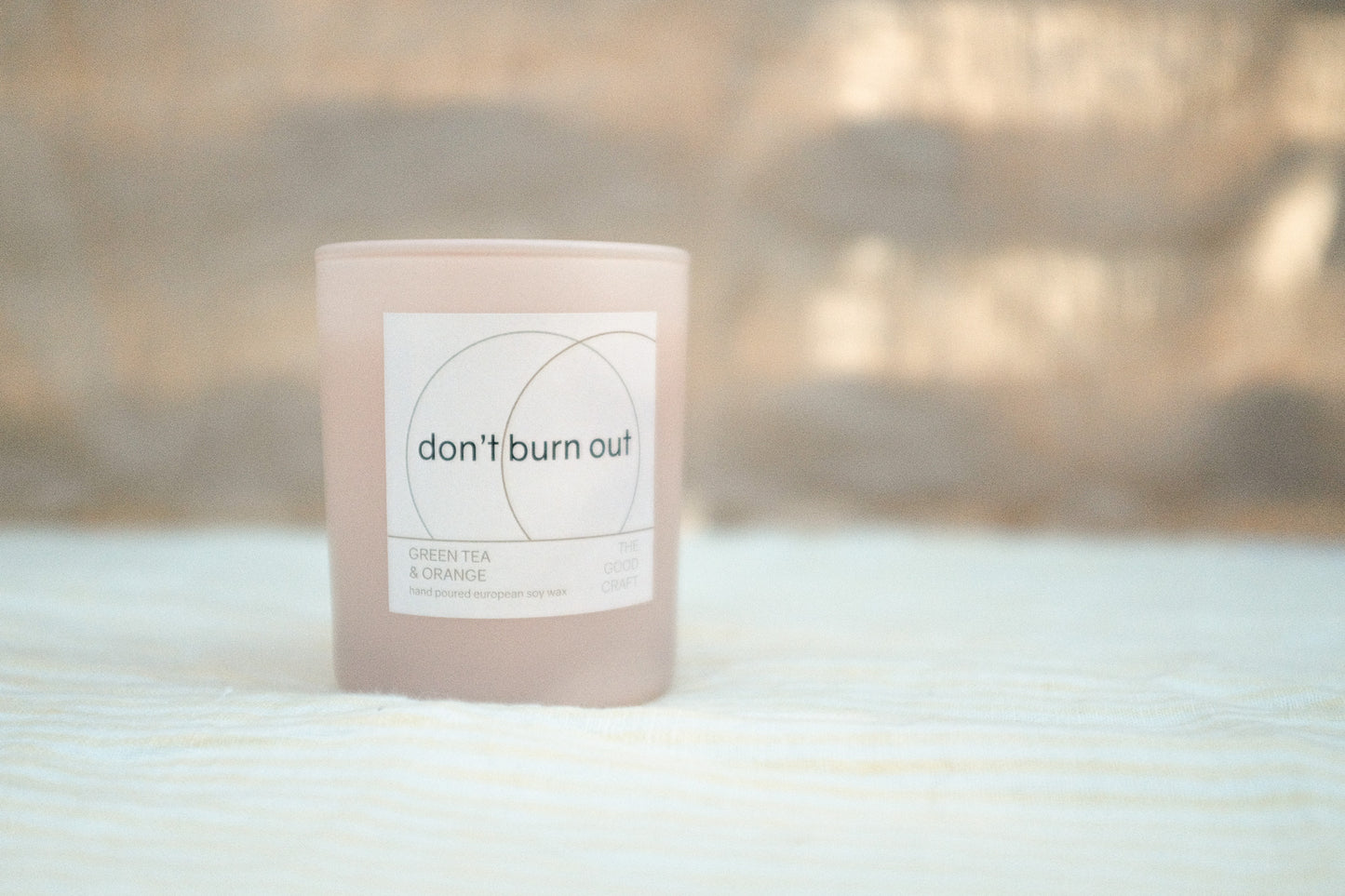 Don't burn out - 100% natuurlijke geurkaars