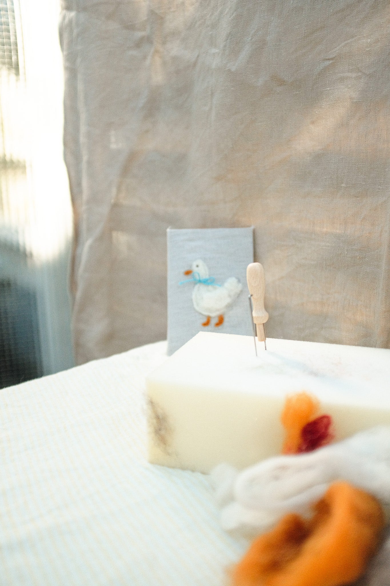 SOMMARSTUGA - viltschilderij diy box
