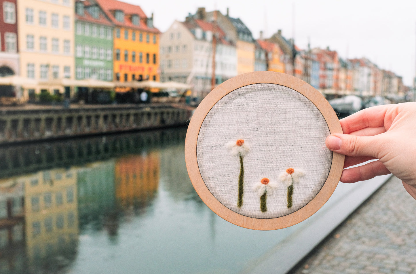 SOMMARSTUGA - viltschilderij diy box