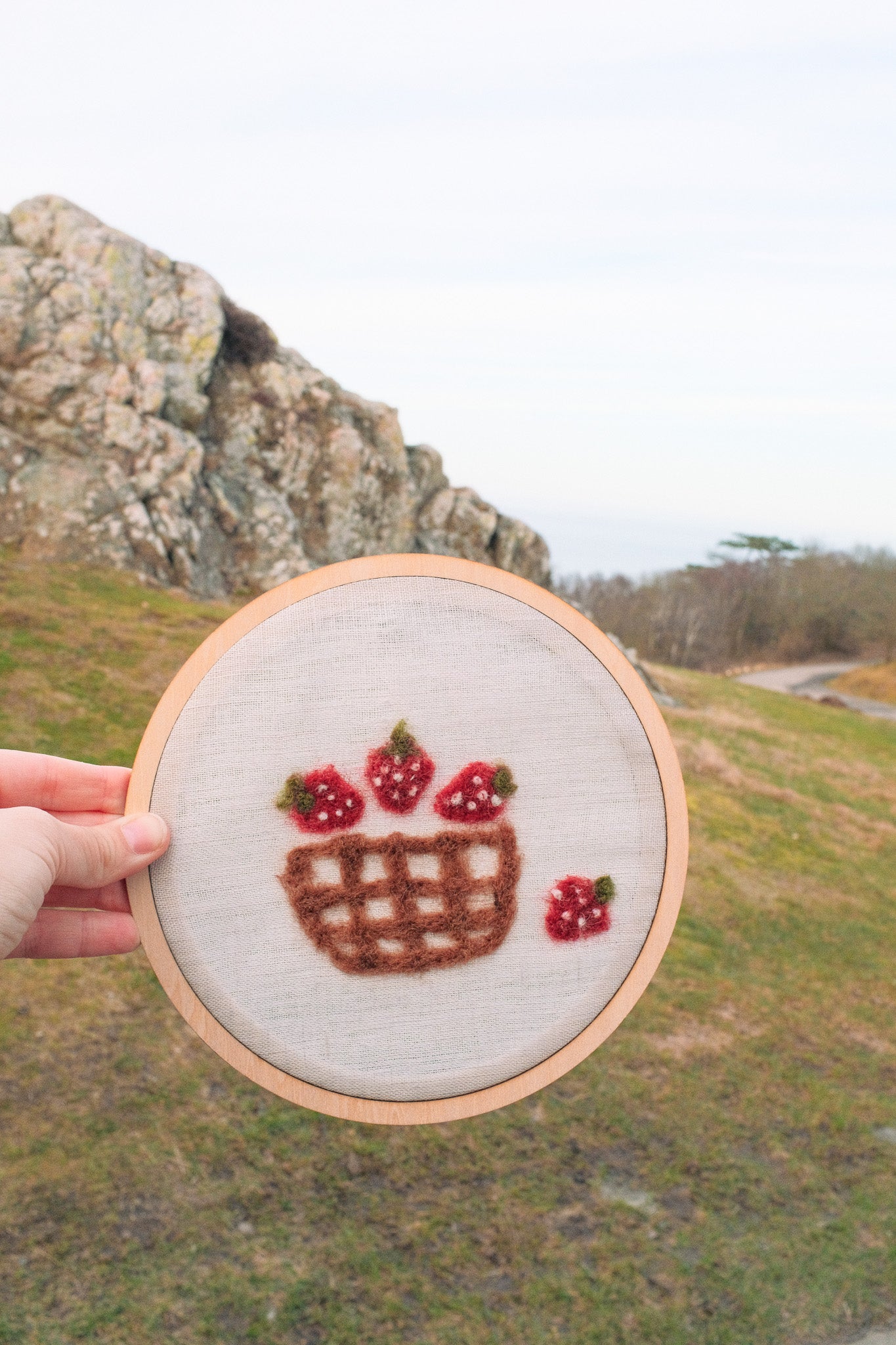 SOMMARSTUGA - viltschilderij diy box