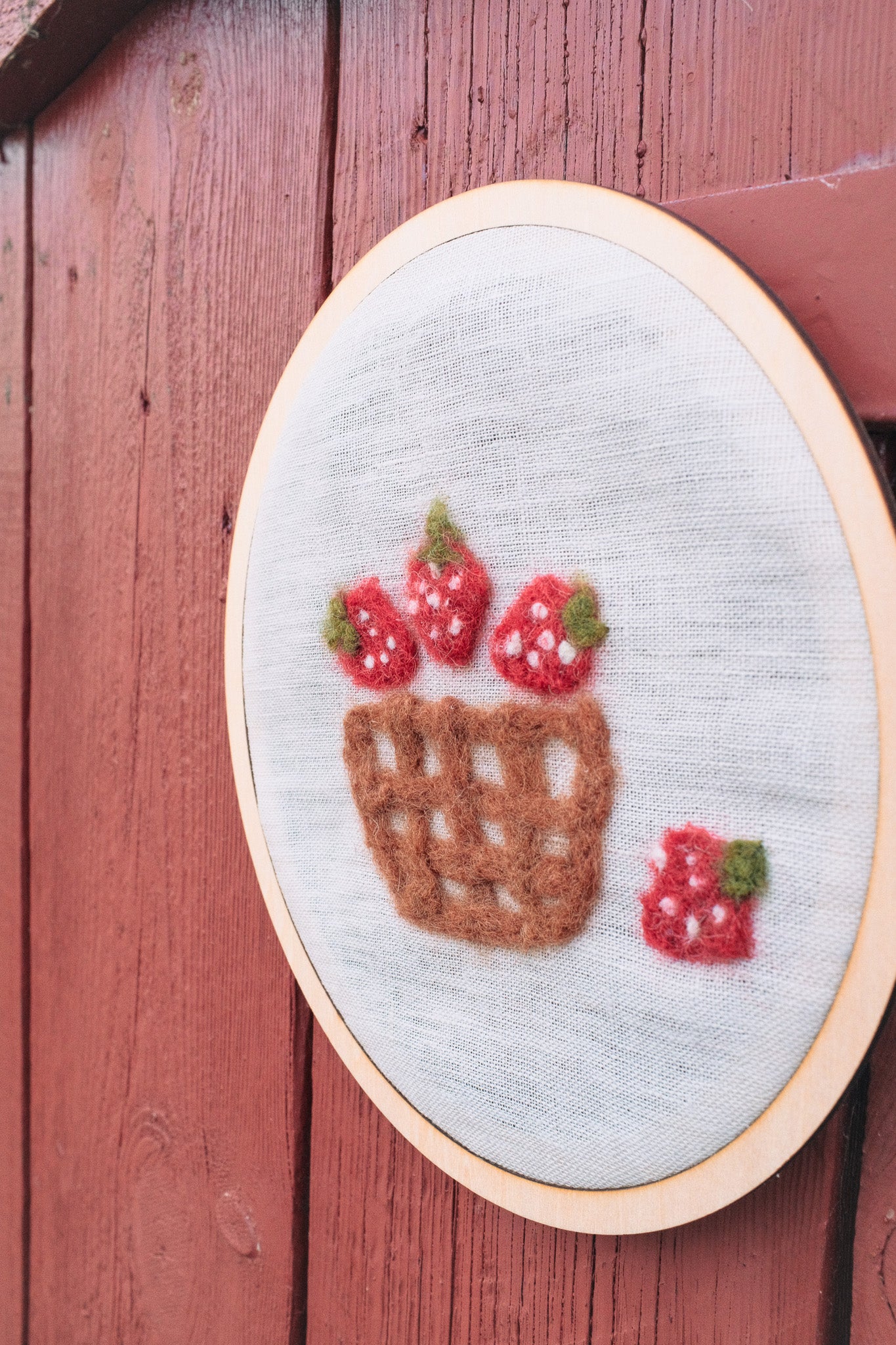 SOMMARSTUGA - viltschilderij diy box