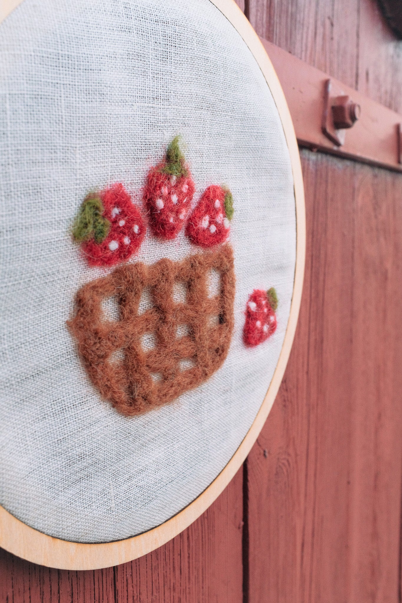 SOMMARSTUGA - viltschilderij diy box