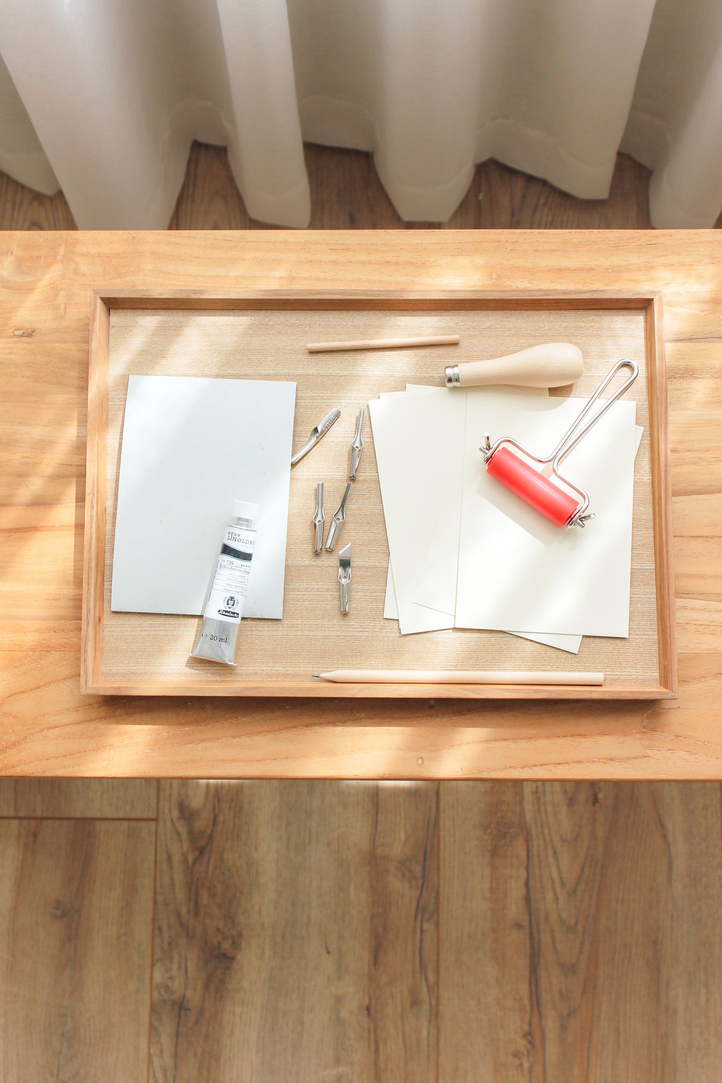 LINOSNITT - lino print diy box