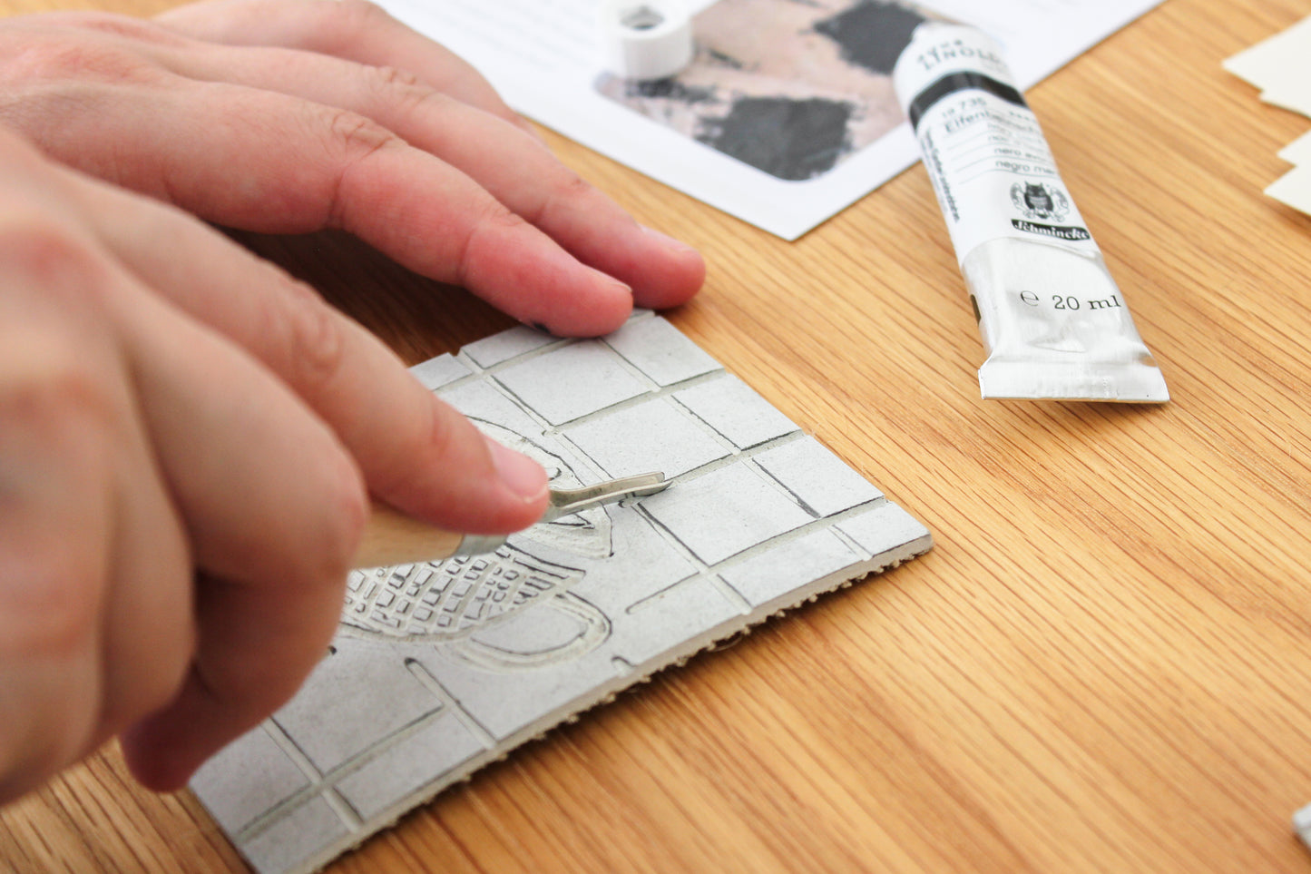LINOSNITT - lino print diy box