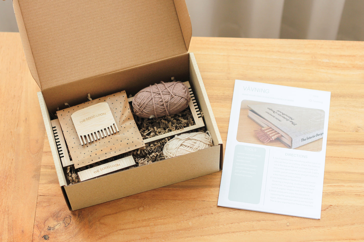 VÄVNING - bookmark weaving diy box