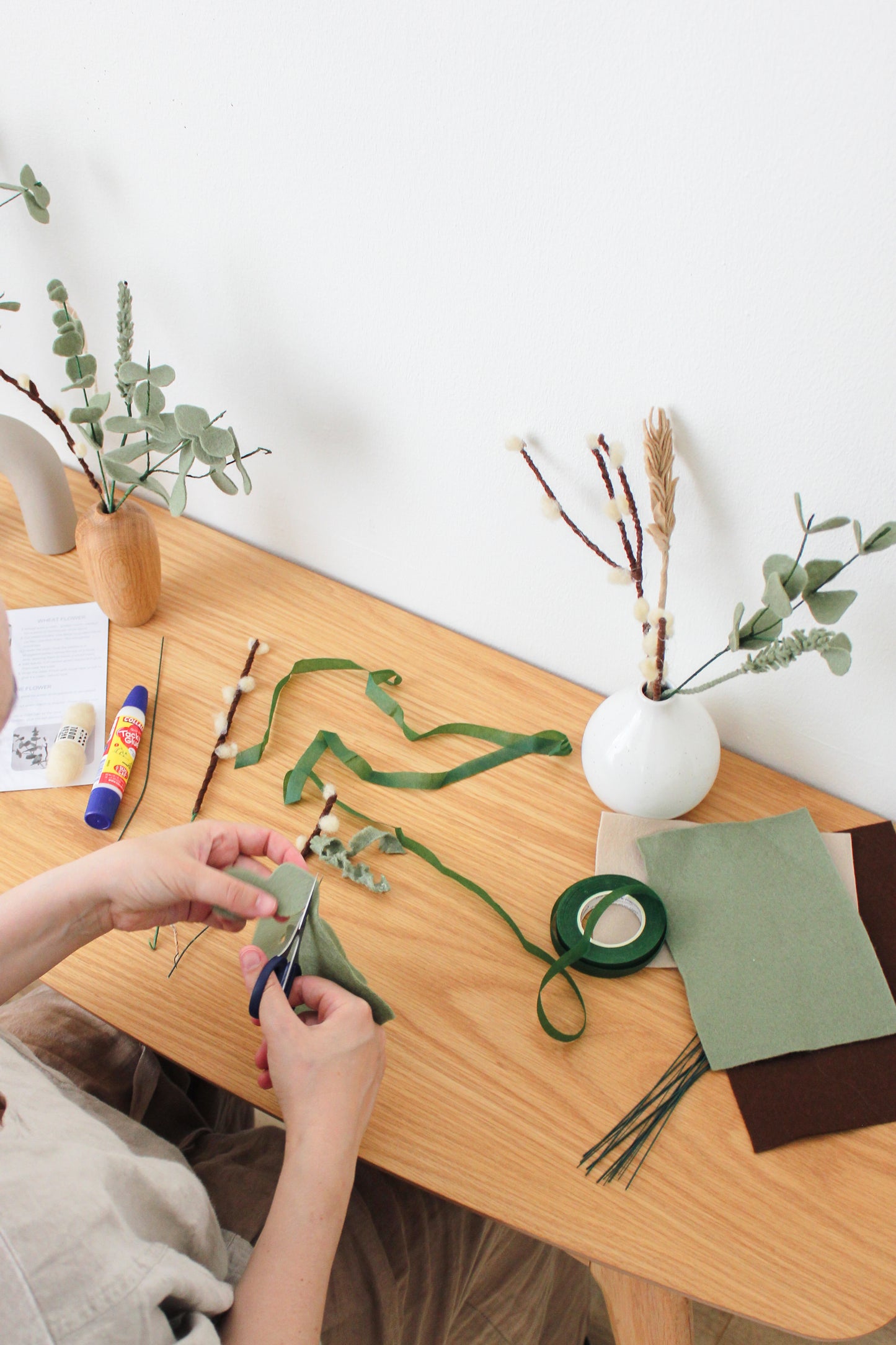 FILT - felt flower diy box