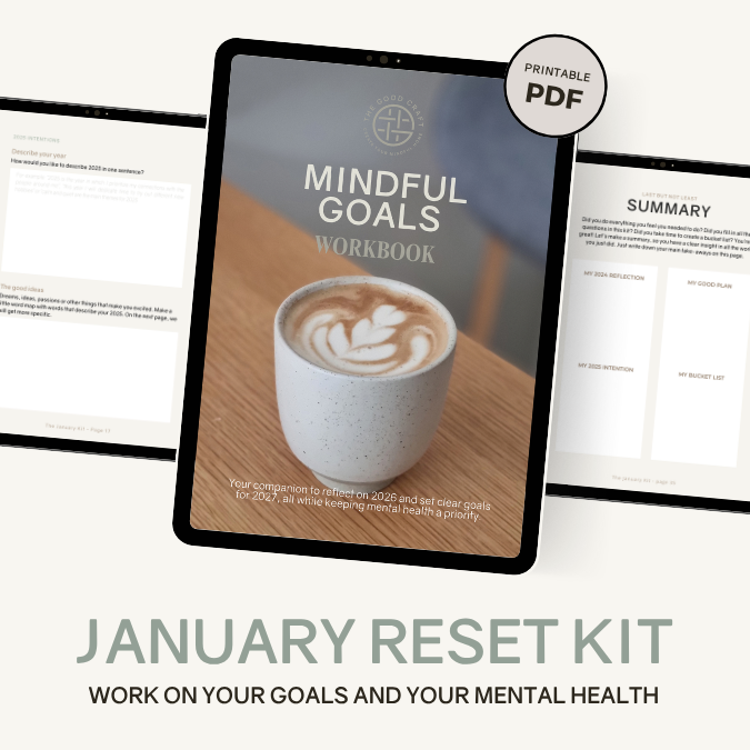 Mindful Goals Workbook 2026-2027 (digital download) in English