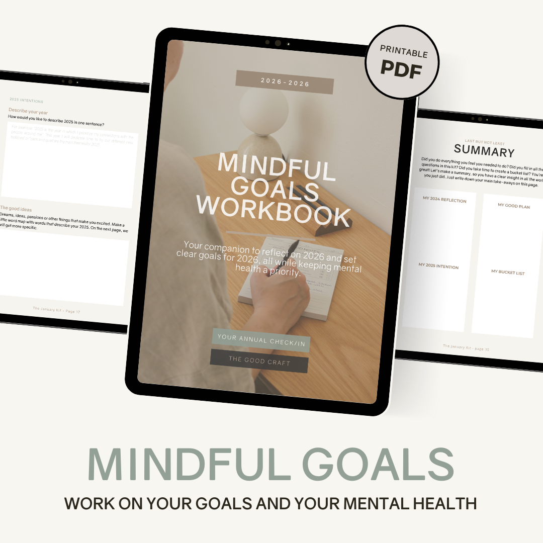 Mindful Goals Workbook (digital download) in English