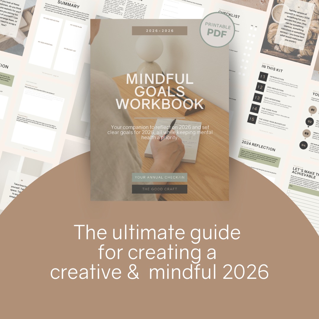 Mindful Goals Workbook (digital download) in English