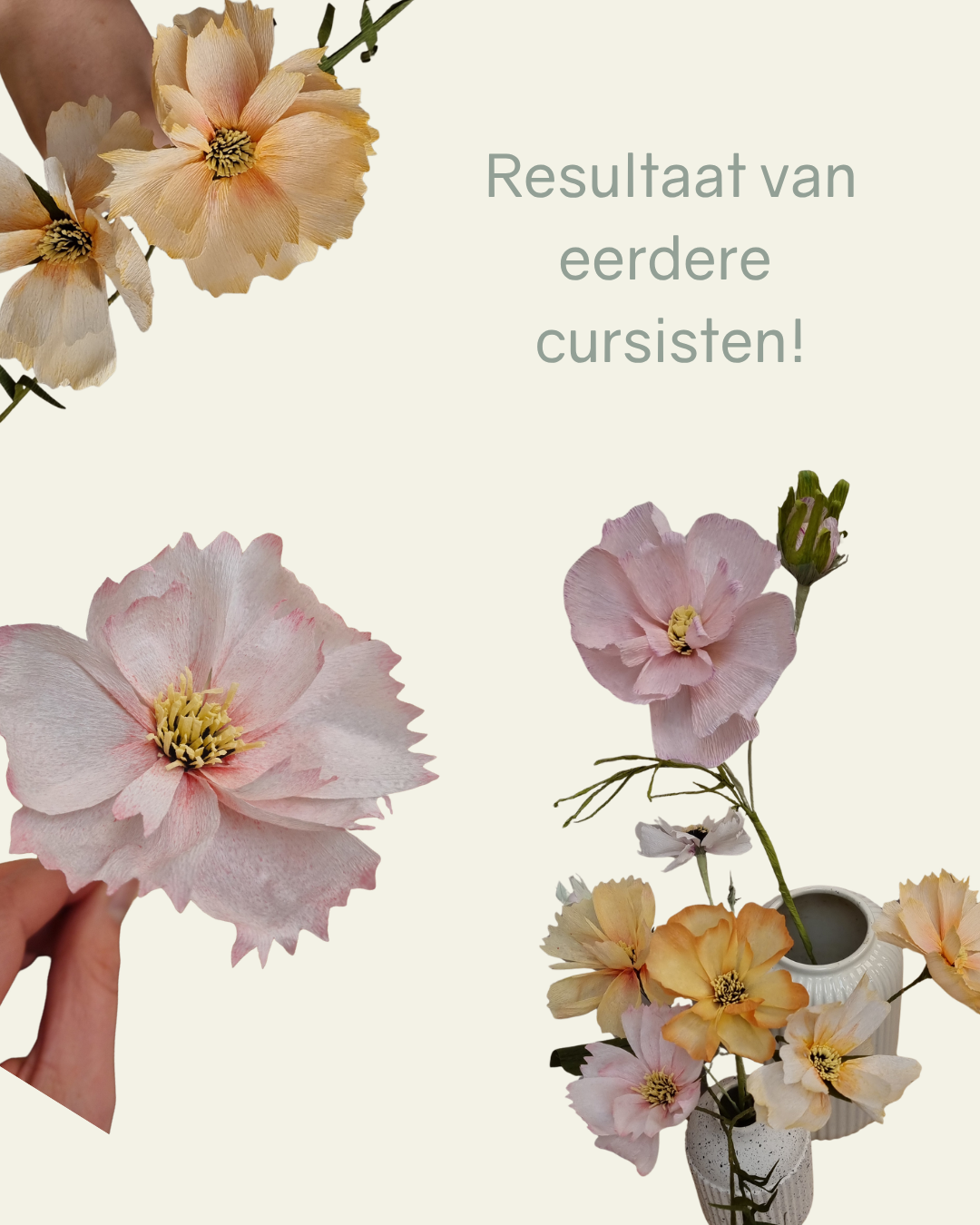 Workshop papieren bloemen bij Dille & Kamille (zondagmiddag 5 juli 13:00 - 16:00)
