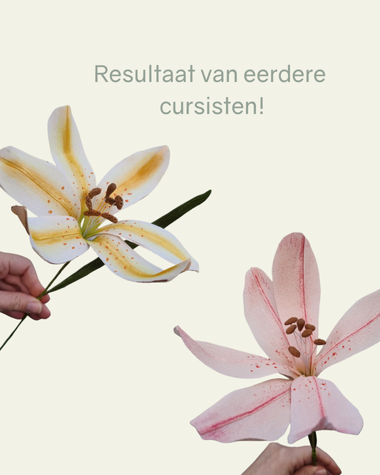 Workshop Lovely Lily / Lelie (zondag 23 augustus 10:00 - 13:00)