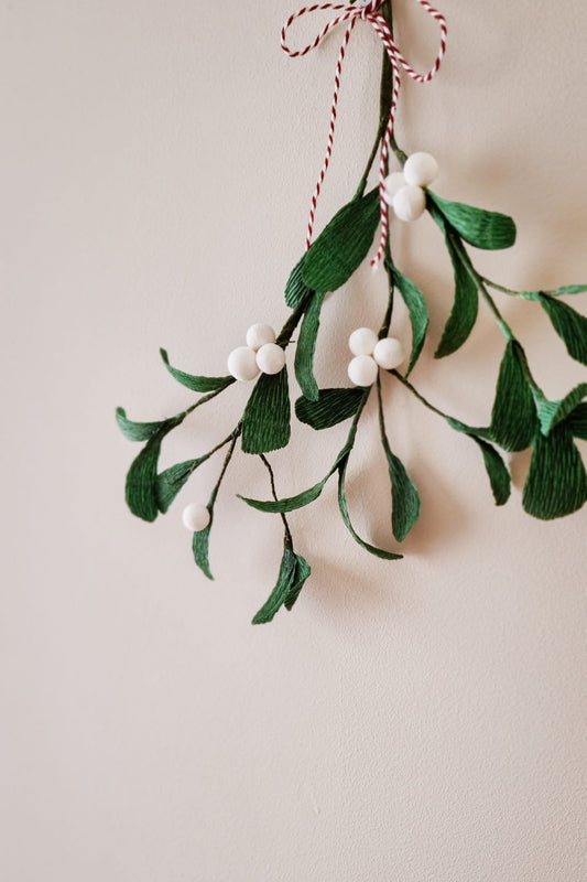 Workshop crêpepapier mistletoe (woensdagavond 2 december 19:00 - 21:30)
