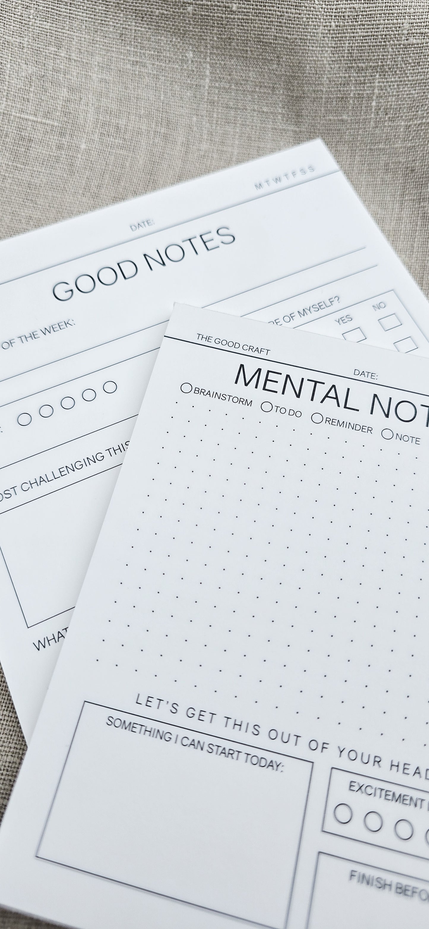 Mental Note Pad SS25